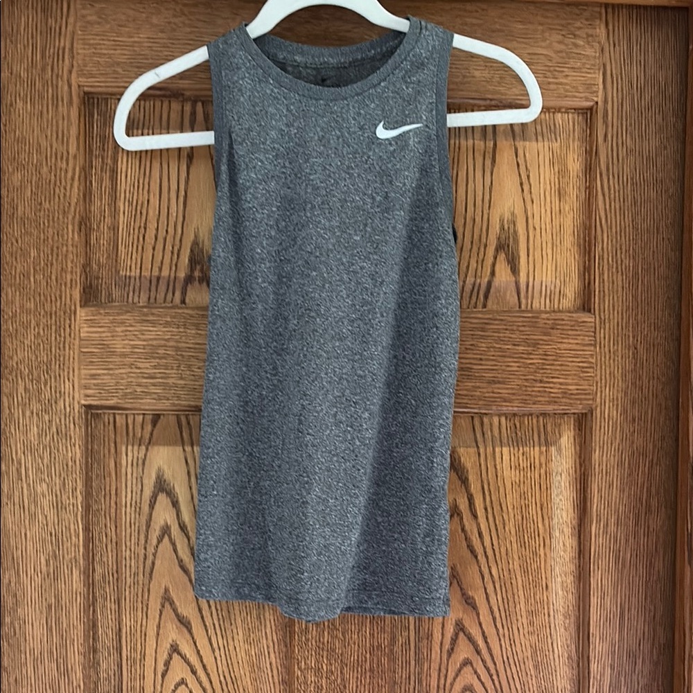 Nike DRI-FIT Heather Gray Athletic Tank